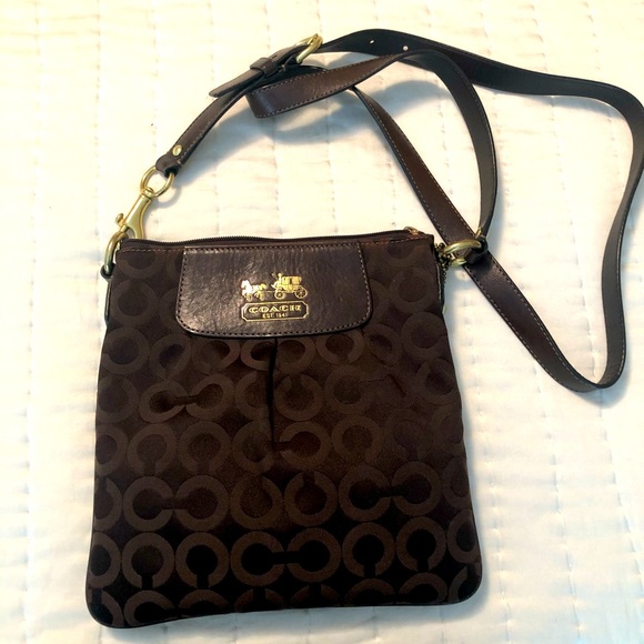 Coach Bags Coach Messenger Bag Brown Signature Fabric Poshmark